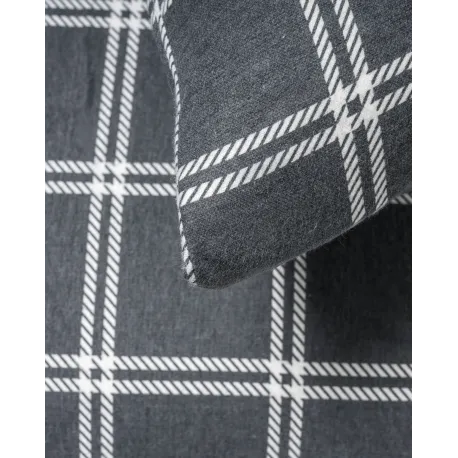 Capa de edredão de flanela Quadro Nitari cinzento-claro