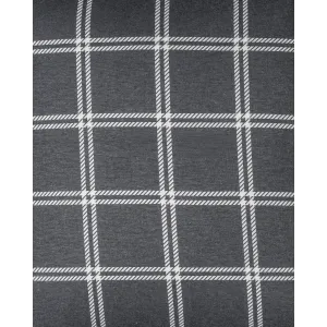 Jogo de lençóis de flanela Cuadro Nitari cinza claro 2