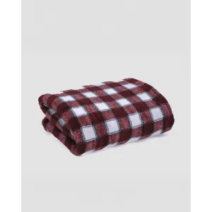 Manta coral Cuadro Gustavo bordô