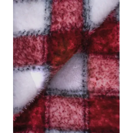 Manta coral Cuadro Gustavo bordô