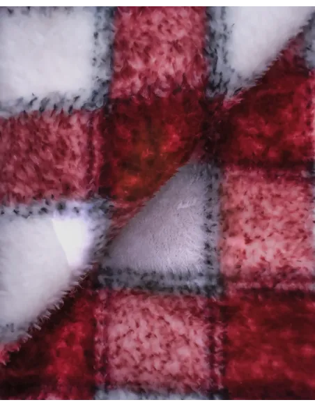 Manta coral Cuadro Gustavo bordô