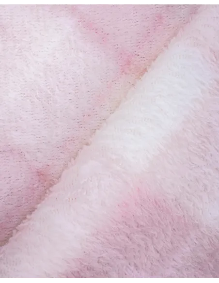 Manta coral Cuadro Guima rosa