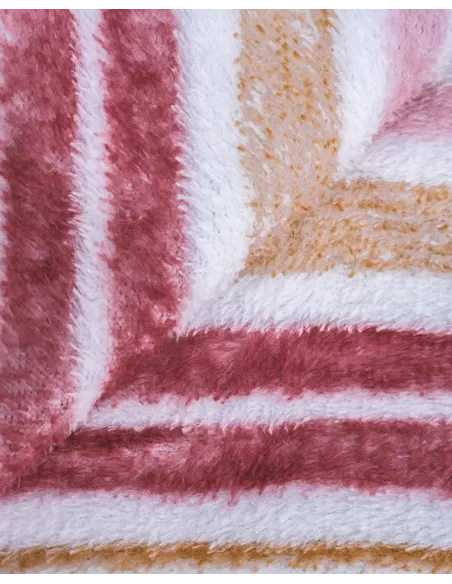 Manta coral Raya Calendula malva rosa