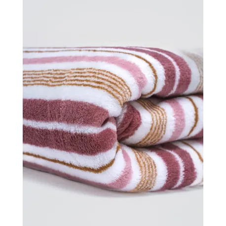 Manta coral Raya Calendula malva rosa