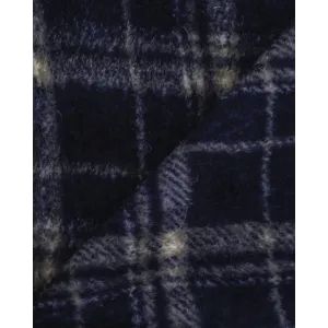 Manta coral Cuadro Brais azul marinho 2