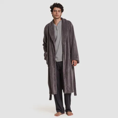 Roupão coral homem lisos