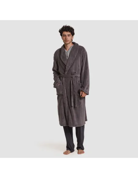 Roupão coral homem lisos