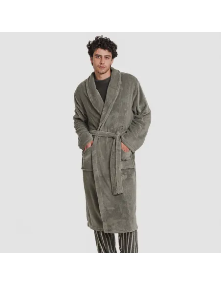 Roupão coral homem lisos