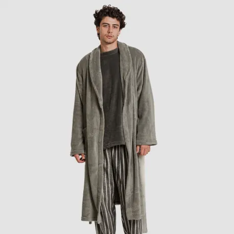 Roupão coral homem lisos