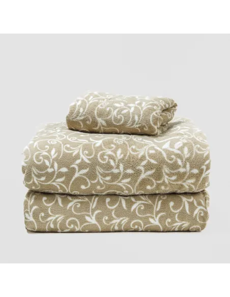 Jogo de lençóis de coralina Cleopatra verdette