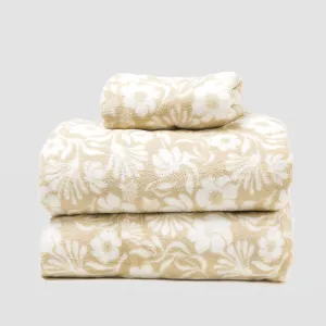 Jogo de lençóis de coralina Alexis topo