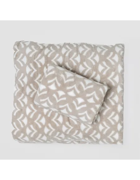 Jogo de lençóis de coralina Etea cinzento claro