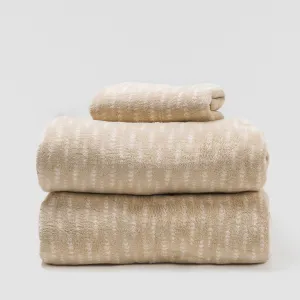 Jogo de lençóis de coralina Espiga topo