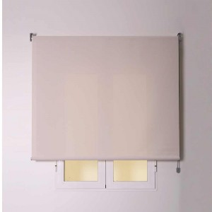 Estore de enrolar tela  bege com corrente 2