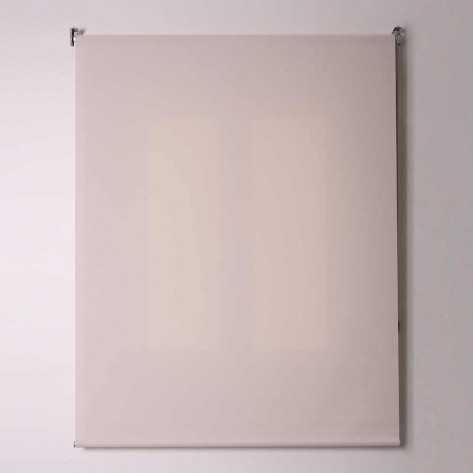 Estore de enrolar tela  bege com corrente