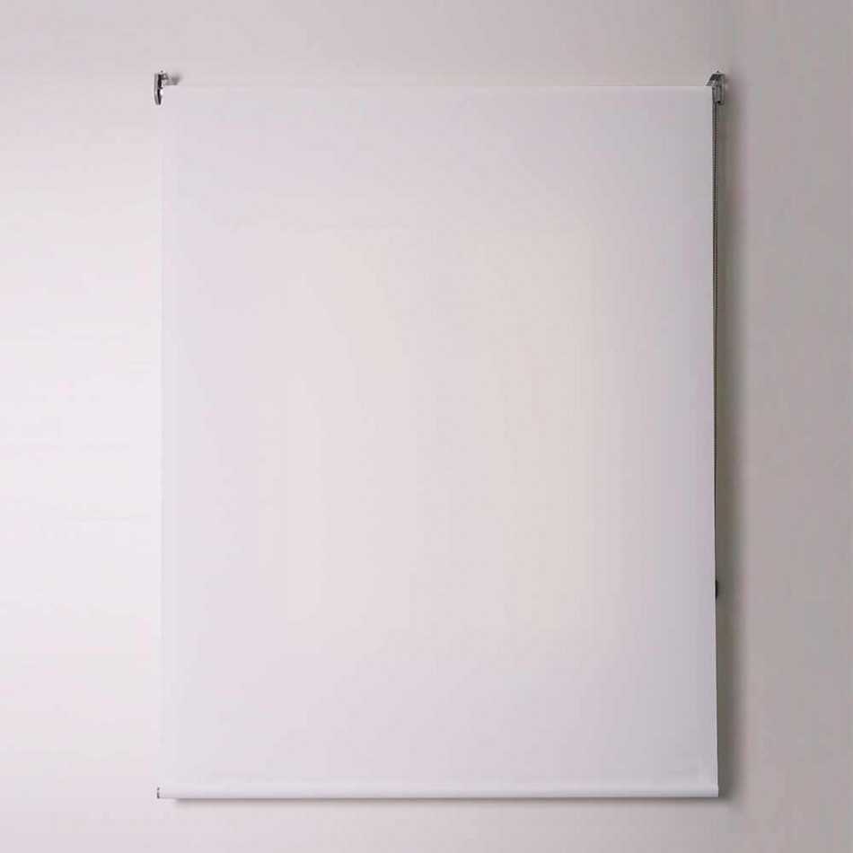 Estore de enrolar tela branca com corrente