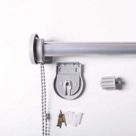 Estore de enrolar tela branca com corrente