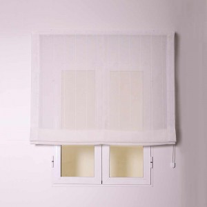Estore de tecido STYLE12 branco com corrente 2