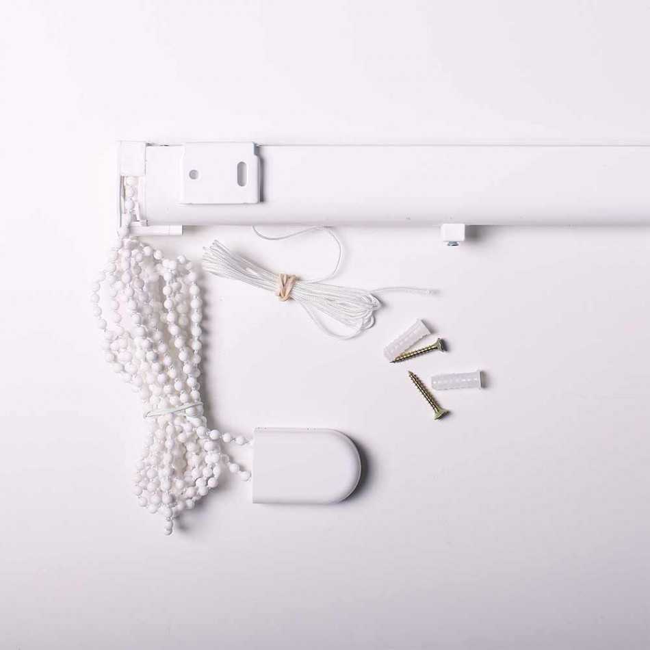 Estore de tecido STYLE12 branco com corrente