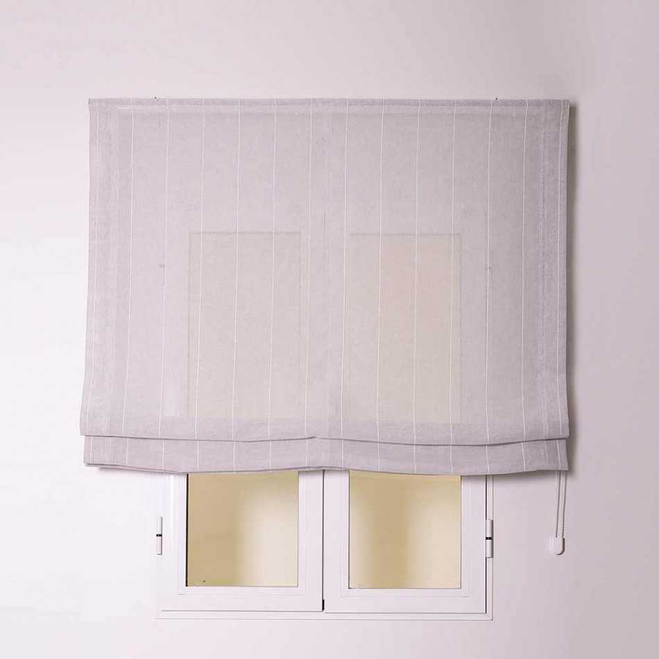 Estore de tecido STYLE32 cinza com corrente