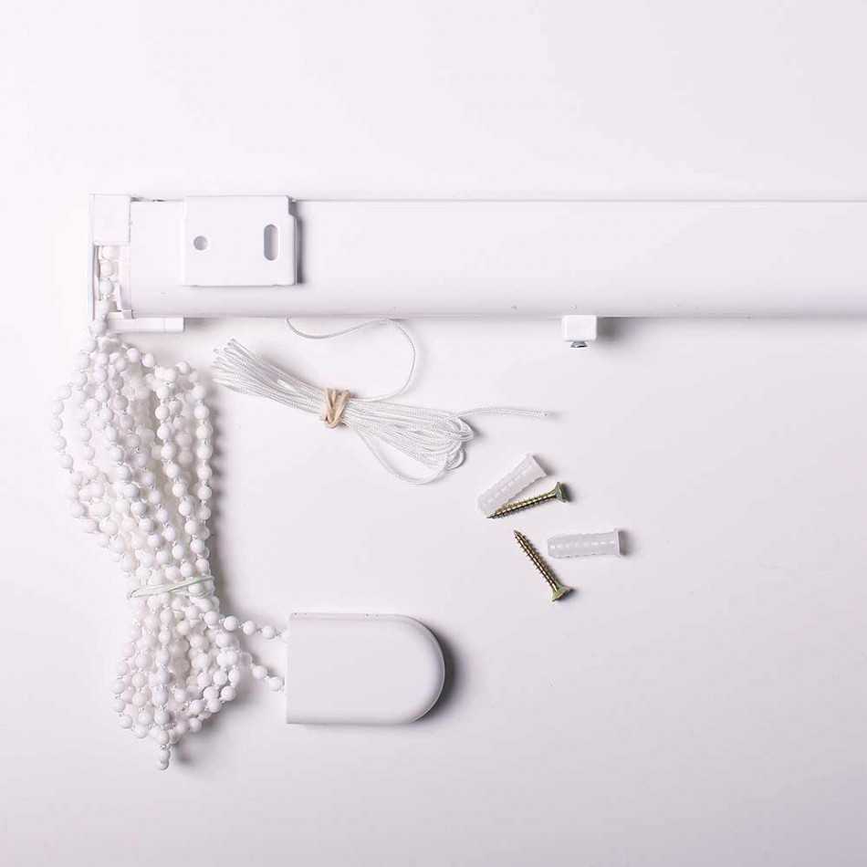 Estore de tecido MONTELINO branco com corrente