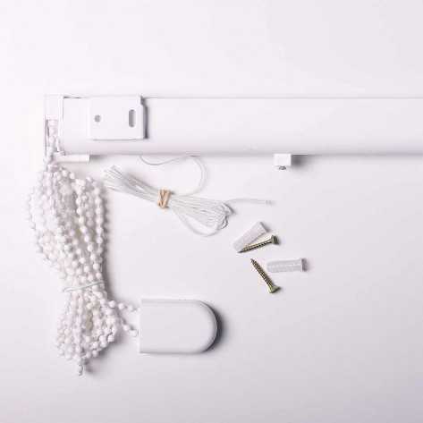 Estore de tecido MONTELINO branco com corrente