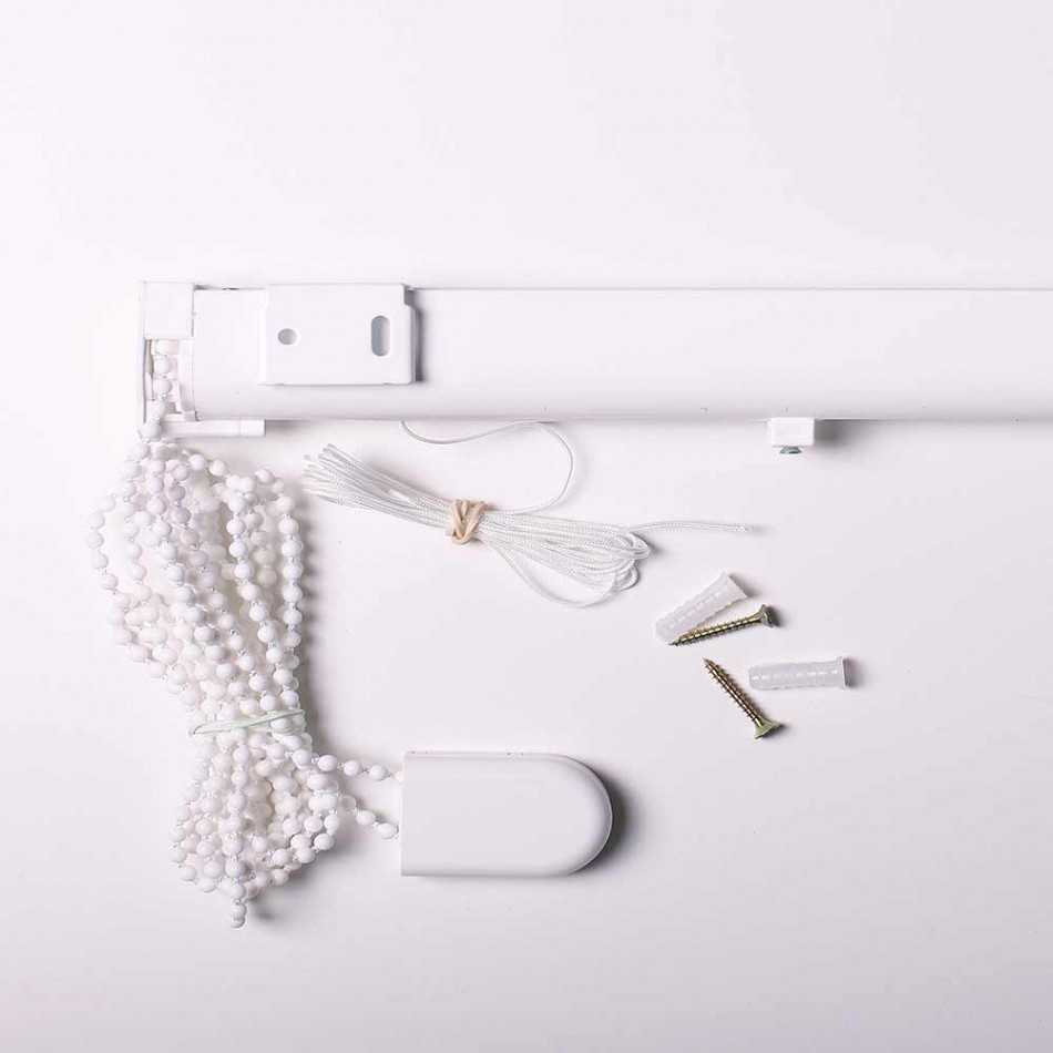 Estore de tecido MONTELINO cinza com corrente