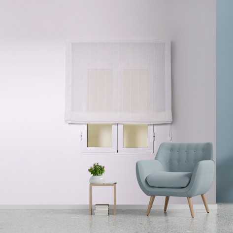 Estore de tecido STYLE12 branco com corrente Estore de tecido STYLE12 branco com corrente