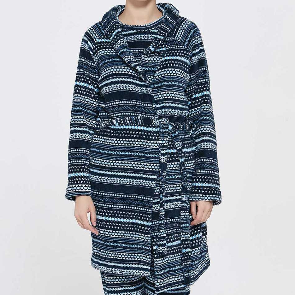 Roupão Coral Dalila Azul