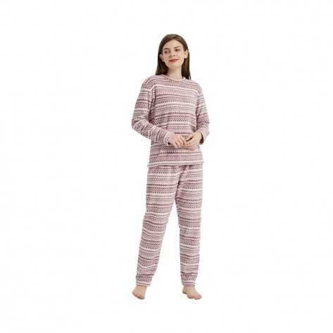 Pijama coral Loreto Lilás roupa-para-estar-em-casa