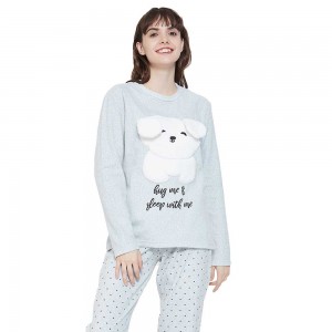 Pijama polar Koala Cinza