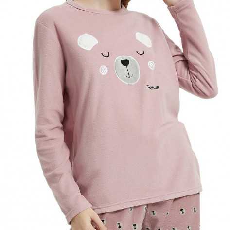 Pijama polar Mimoso Lilás/rosa roupa-para-estar-em-casa