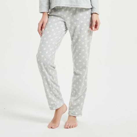 Pijama polar Yogui Cinza roupa-para-estar-em-casa