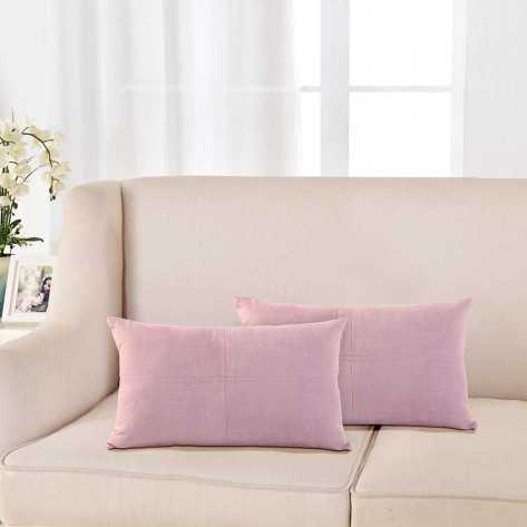 Almofada Camurça rosa palo 30 x 50 almofadas-retangulares-lisas