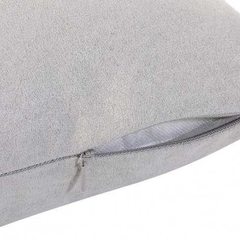 Almofada Camurça cinza perla 30x50 almofadas-retangulares-lisas