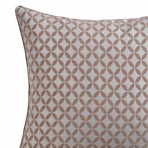 Almofada jacquard chenilla Elsa arena/branco 55x55 Almofada jacquard chenilla Elsa arena/branco 55x55