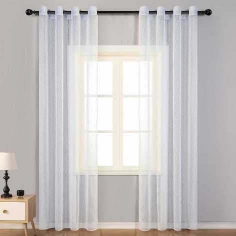 Cortina Estrellitas azul celeste cortinas-transparentes
