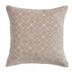 Almofada jacquard Chenilla Caro arena  55x55