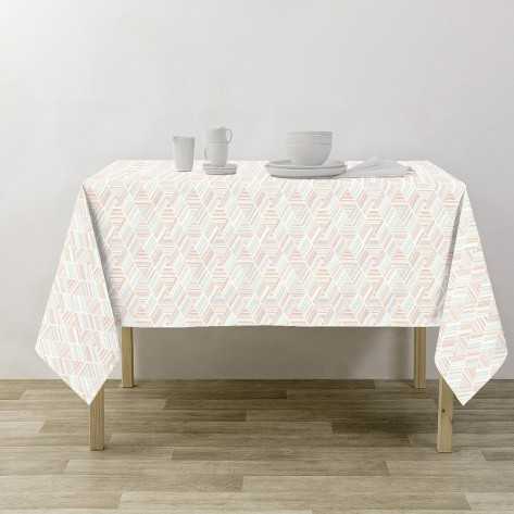 Toalha de mesa tecido reciclado Tropers Rosa roupa-de-mesa