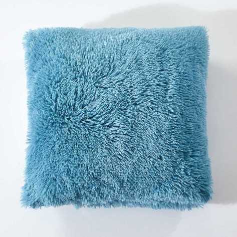 Almofada de pêlo Chin azul indigo almofadas-para-criancas-lisos