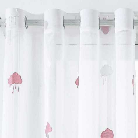 Cortina Nube Irlinda coral cortinas-transparentes
