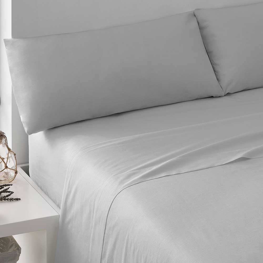 conjunto de lençóis de algodão perolado