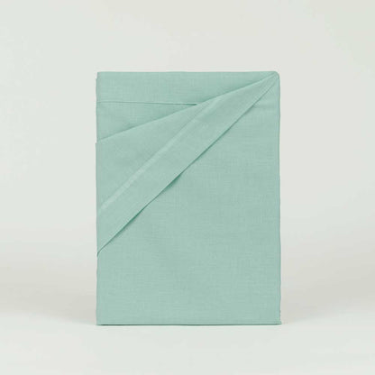 Conjunto de lençóis de algodão percal verde Tiffany