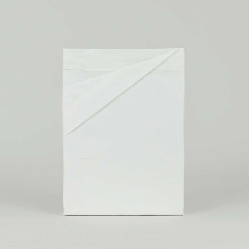 Jogo de lençóis de algodão percal branco