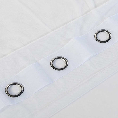 Cortina de véu azul claro