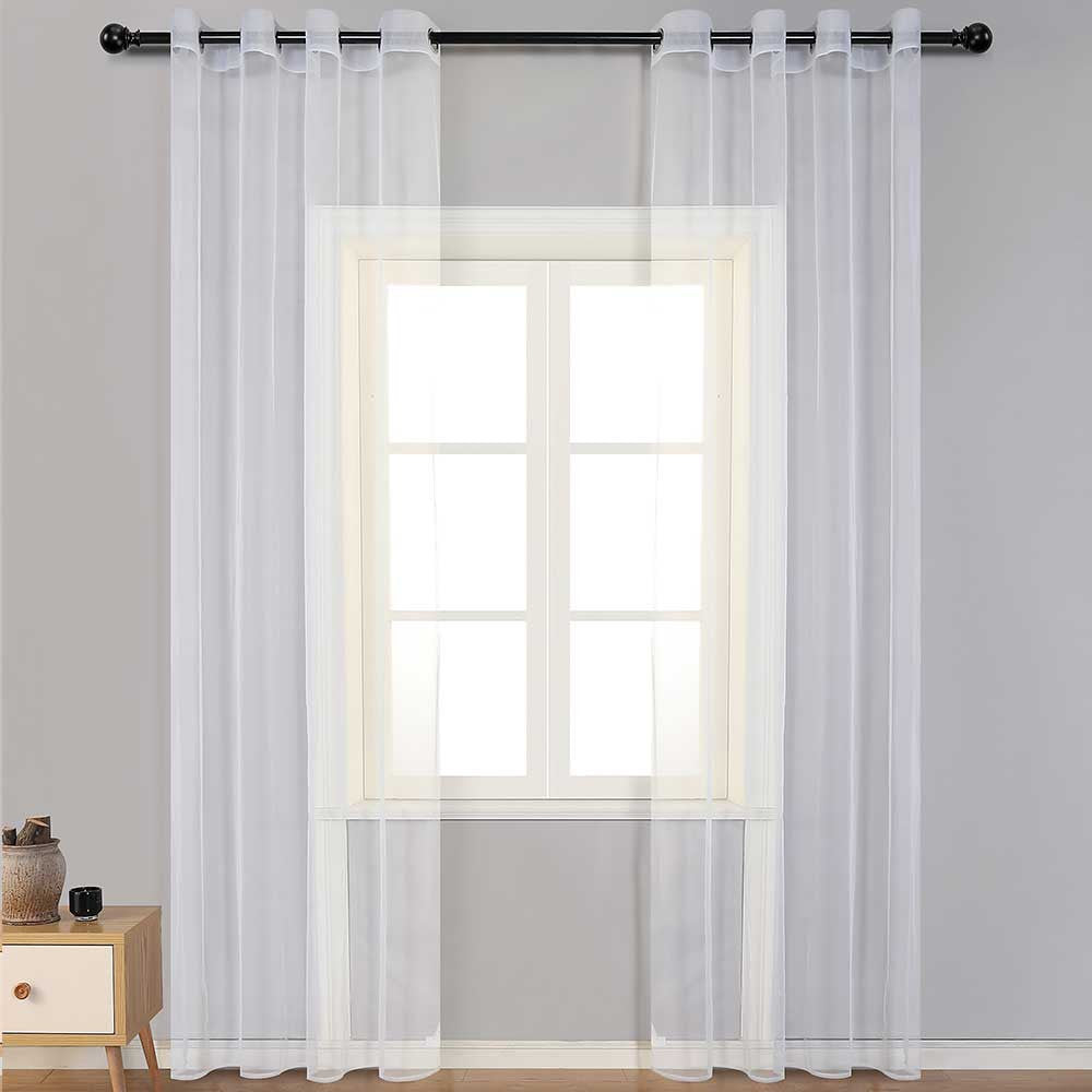 Cortina de véu azul claro