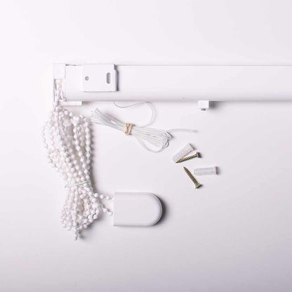 Cortina romana branca Style12 com corrente