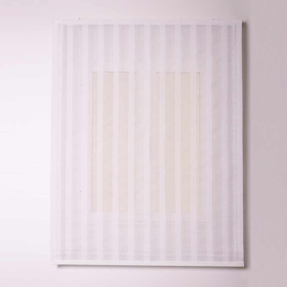 Cortina romana branca Style17 com corrente