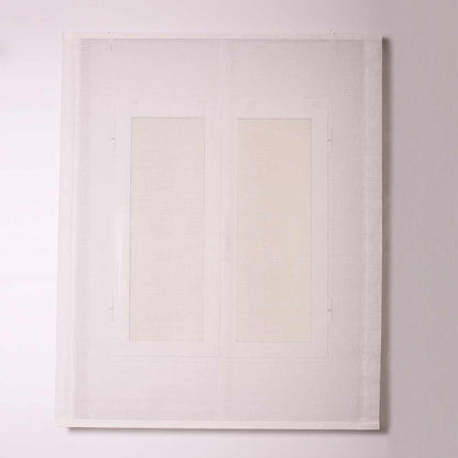 Cortina romana Morris bege com cordão