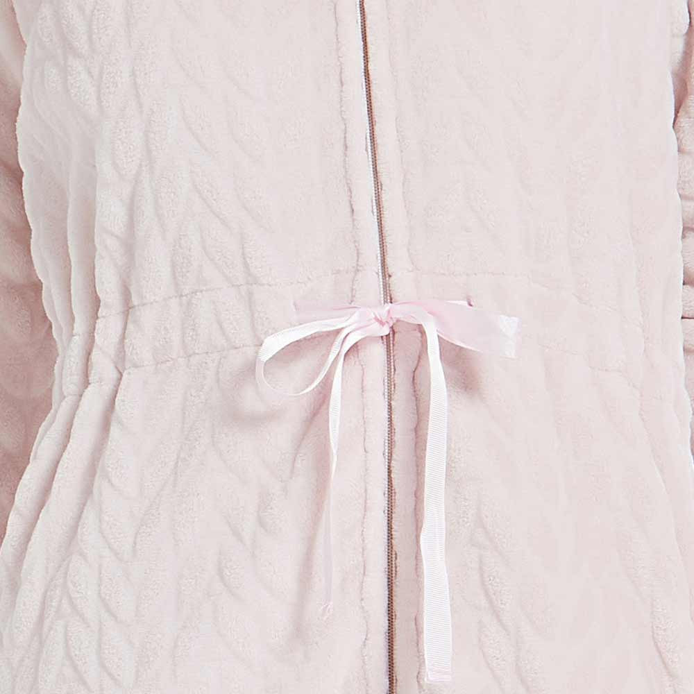 Terciopelo - Roupão rosa com capuz